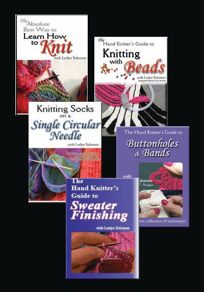The Absolute Best Way to Learn How To Knit with Leslye Solomon- DVD –  Woolstock Up Next Productions